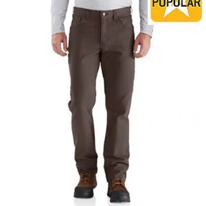 🌵NEW CARHARTT Men’s Rugged Flex Relaxed Fit 5-Pocket Work Pant 38x30 Brown
